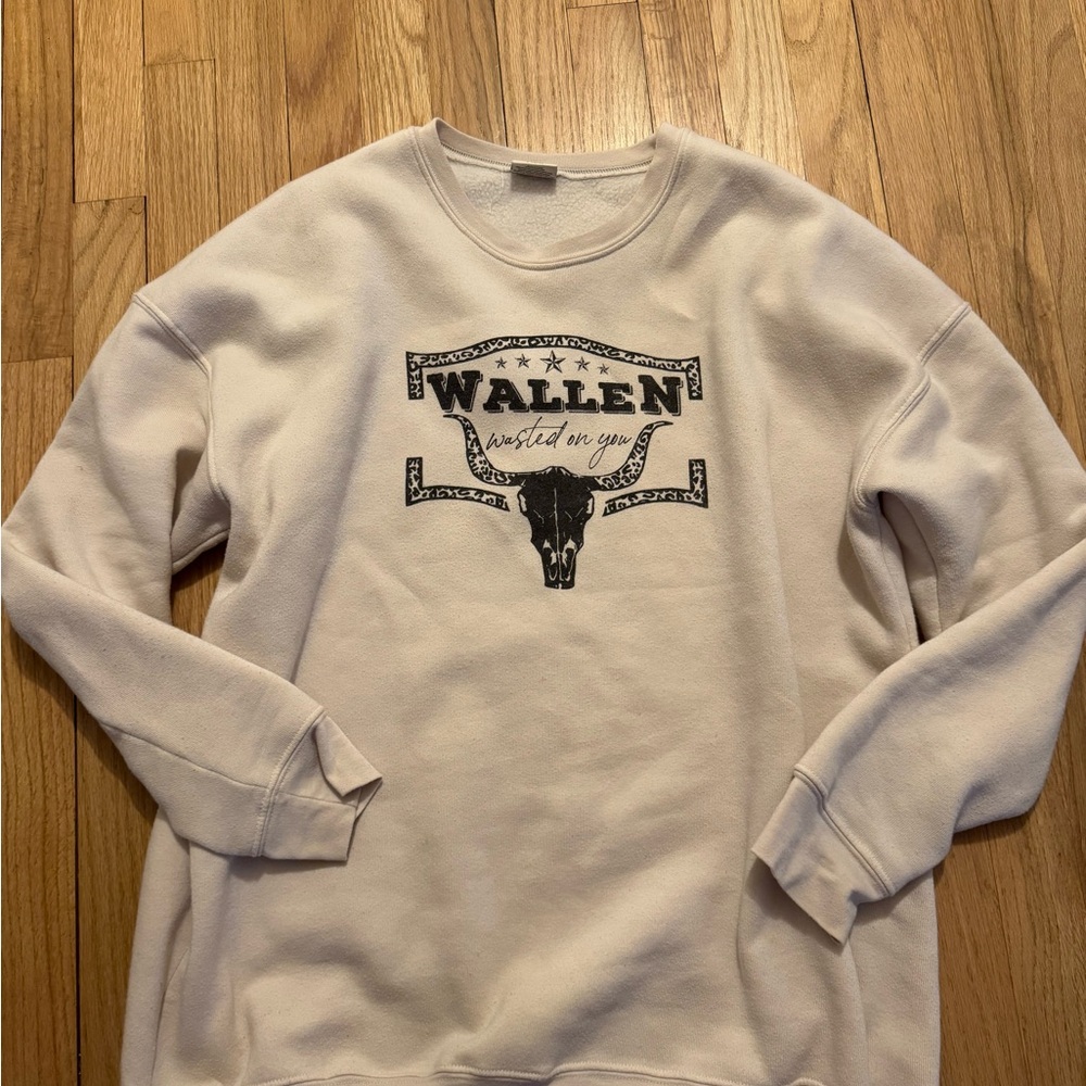 Morgan Wallen White Sweatshirt Dress S/M